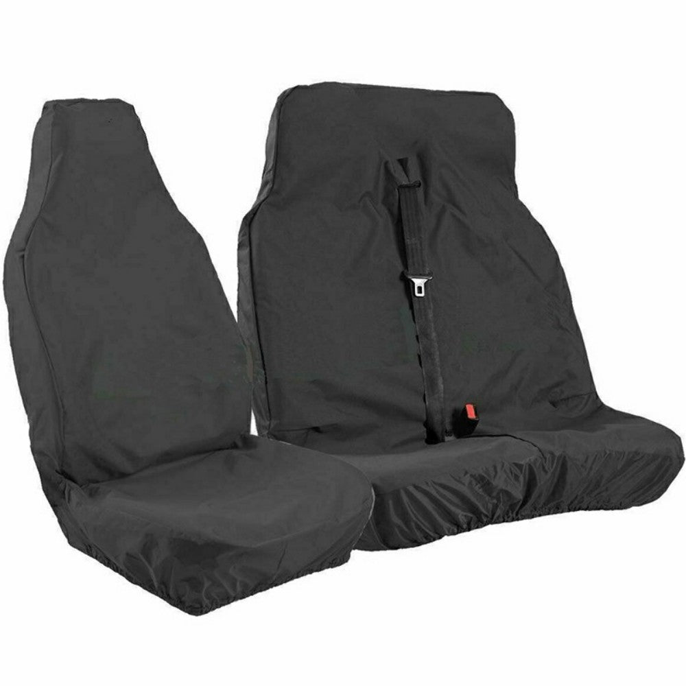 Black Waterproof Van Seat Covers 2 1 ONLY For Ford Transit Car Seat Cover Protec