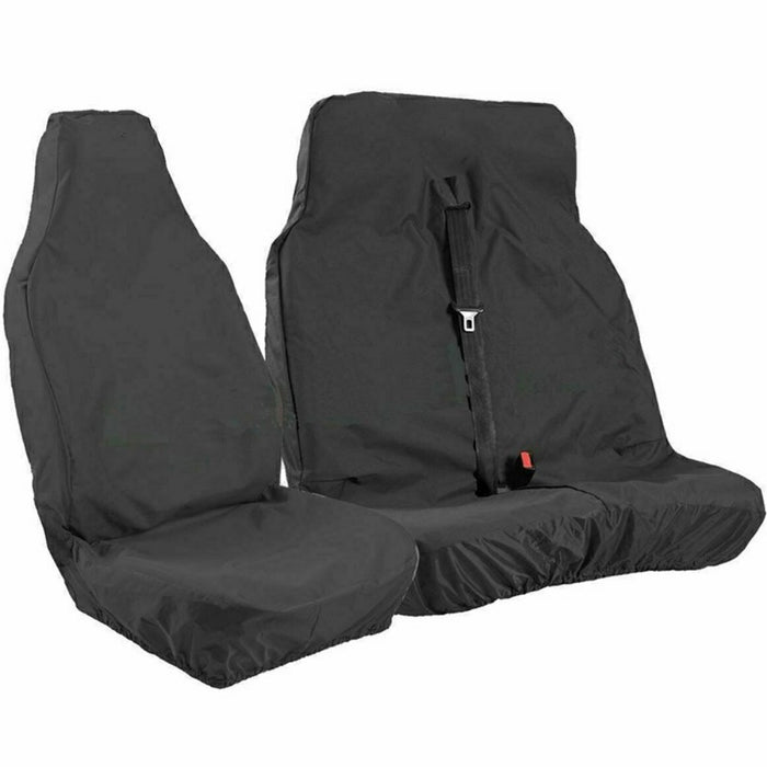Black Waterproof Van Seat Covers 2 1 ONLY For Ford Transit Car Seat Cover Protec