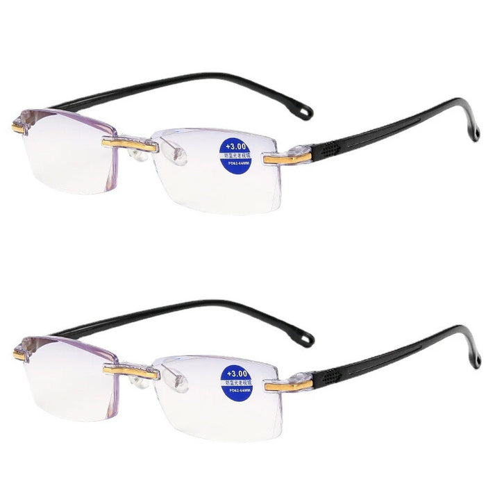 2x Unisex Reading Glasses Men Women Anti Blue Light Reader 1.5