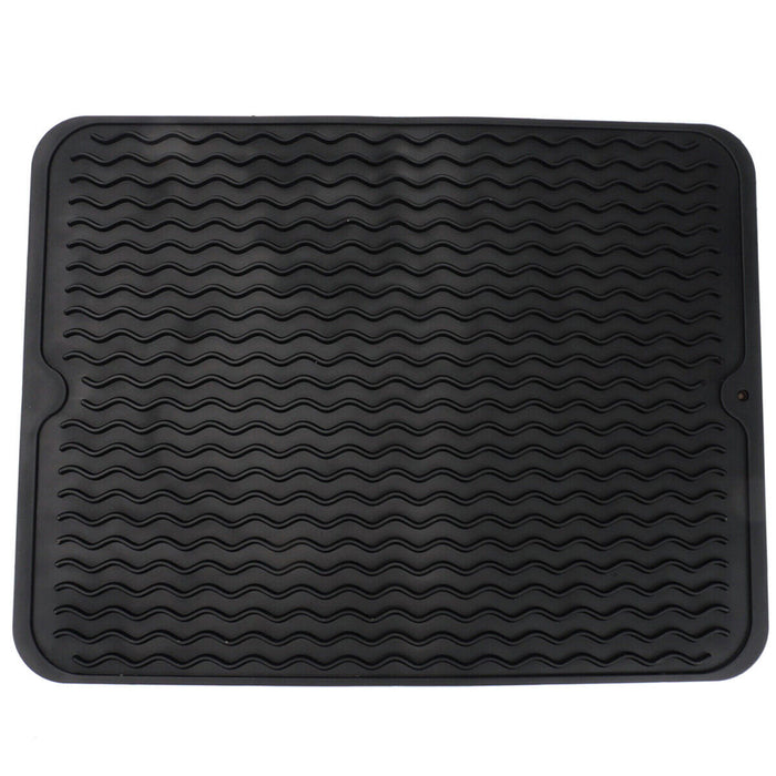 UK Silicone Dish Drying Mat Heat Resistant Mat Sink Non Slip Dish Draining Mat