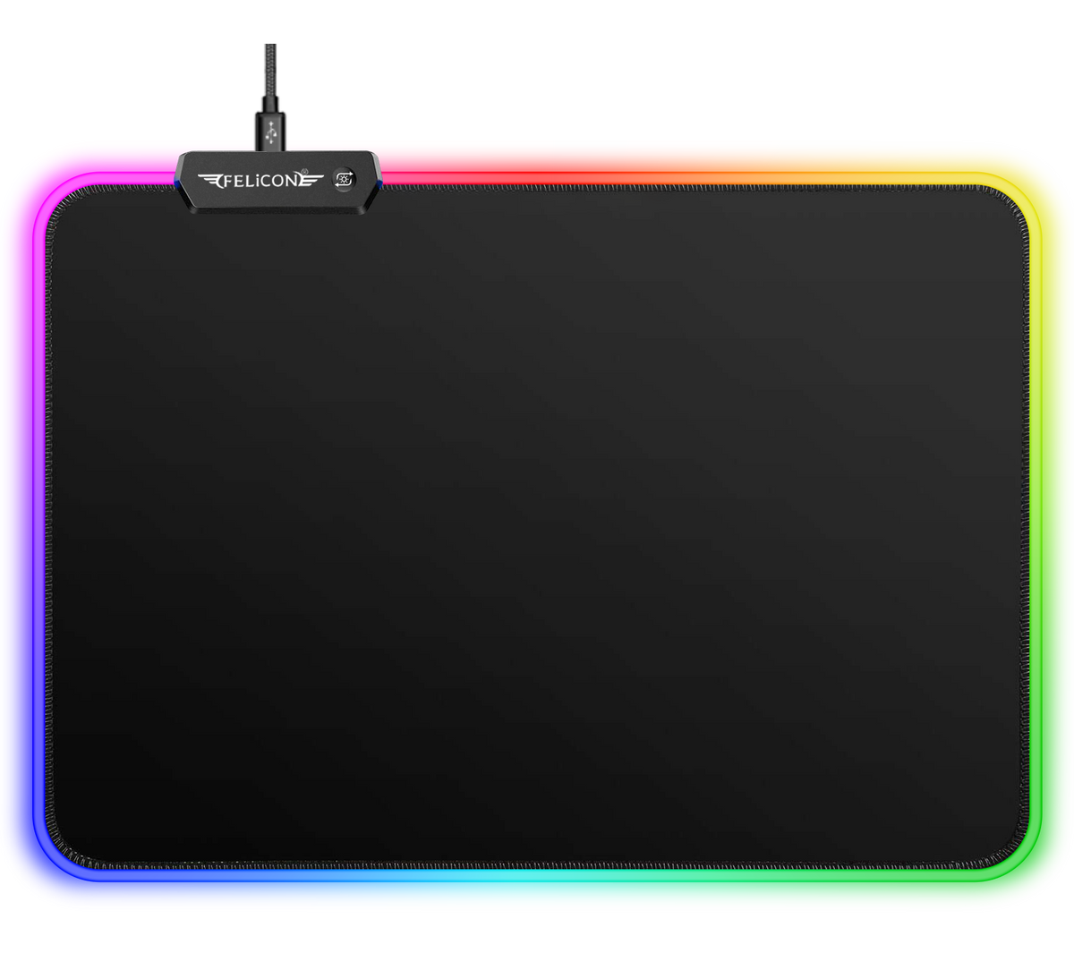 RGB LED Lighting Gaming Mouse Pad 10 Lighting Modes With For Mouse PC Computer