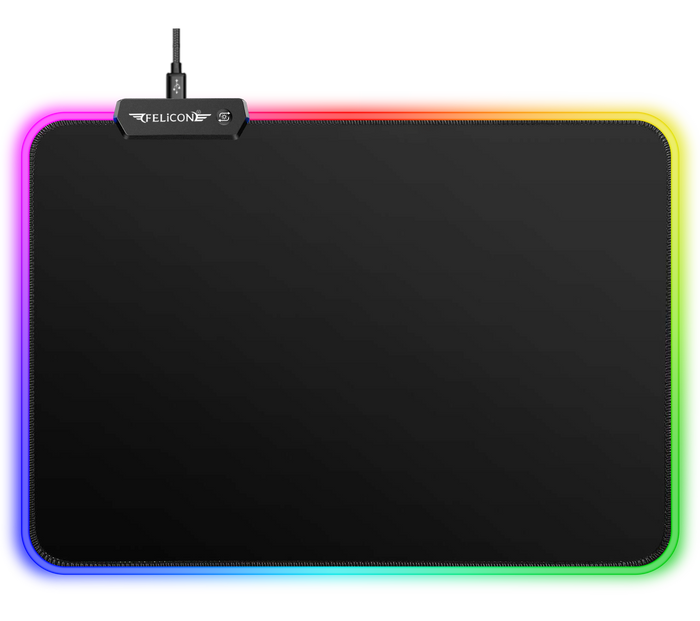 RGB LED Lighting Gaming Mouse Pad 10 Lighting Modes With For Mouse PC Computer