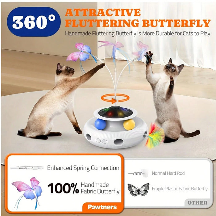 Multifunctional Electric Cat Toy Interactive Cat Toy Indoor Playing Rechargeable