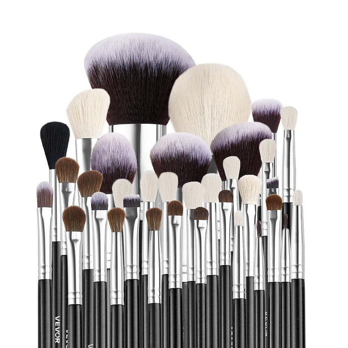 34-Piece Makeup Brush Set, Professional Brushes Kit For Foundation Blending Eyes