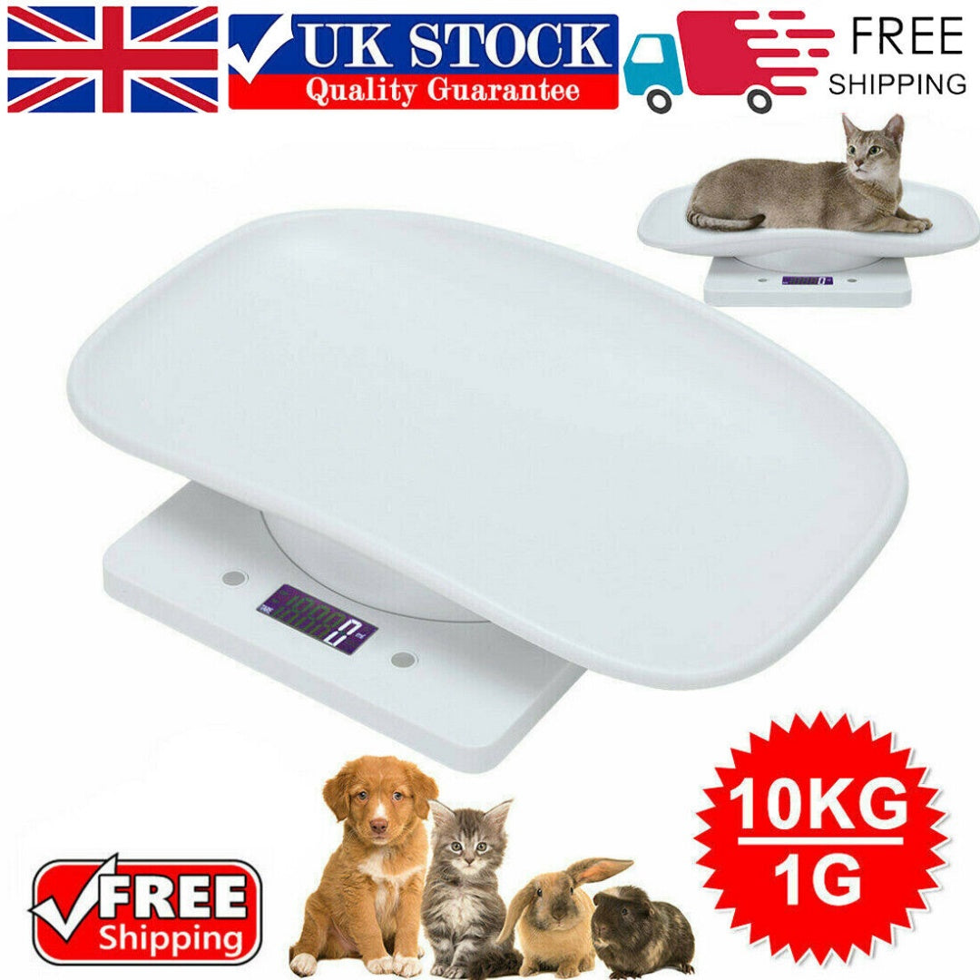 New Electronic LCD Digital Cat Puppy Small Pet Weighing Scales Animal Scale 10kg