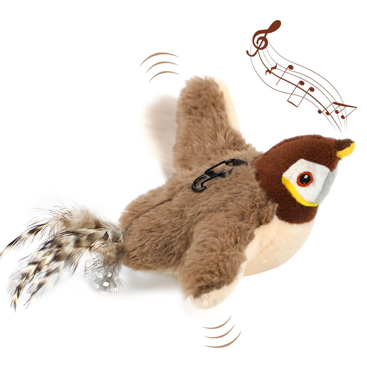Cat Toys Flapping Bird - Interactive Catnip Toys For Cats, Realistic Plush Simul