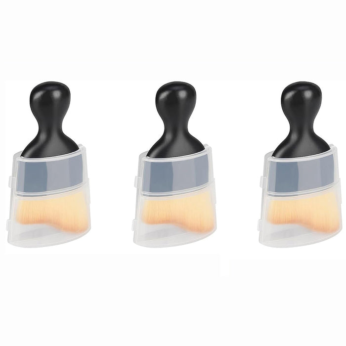 3PCS Car Interior Cleaning Brush With Cover Soft Detailing Curved Brushes Duster