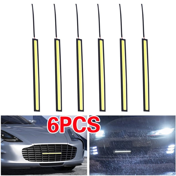6x 12V Car Interior LED Strip Lights White Waterproof Boat Van Caravan Universal
