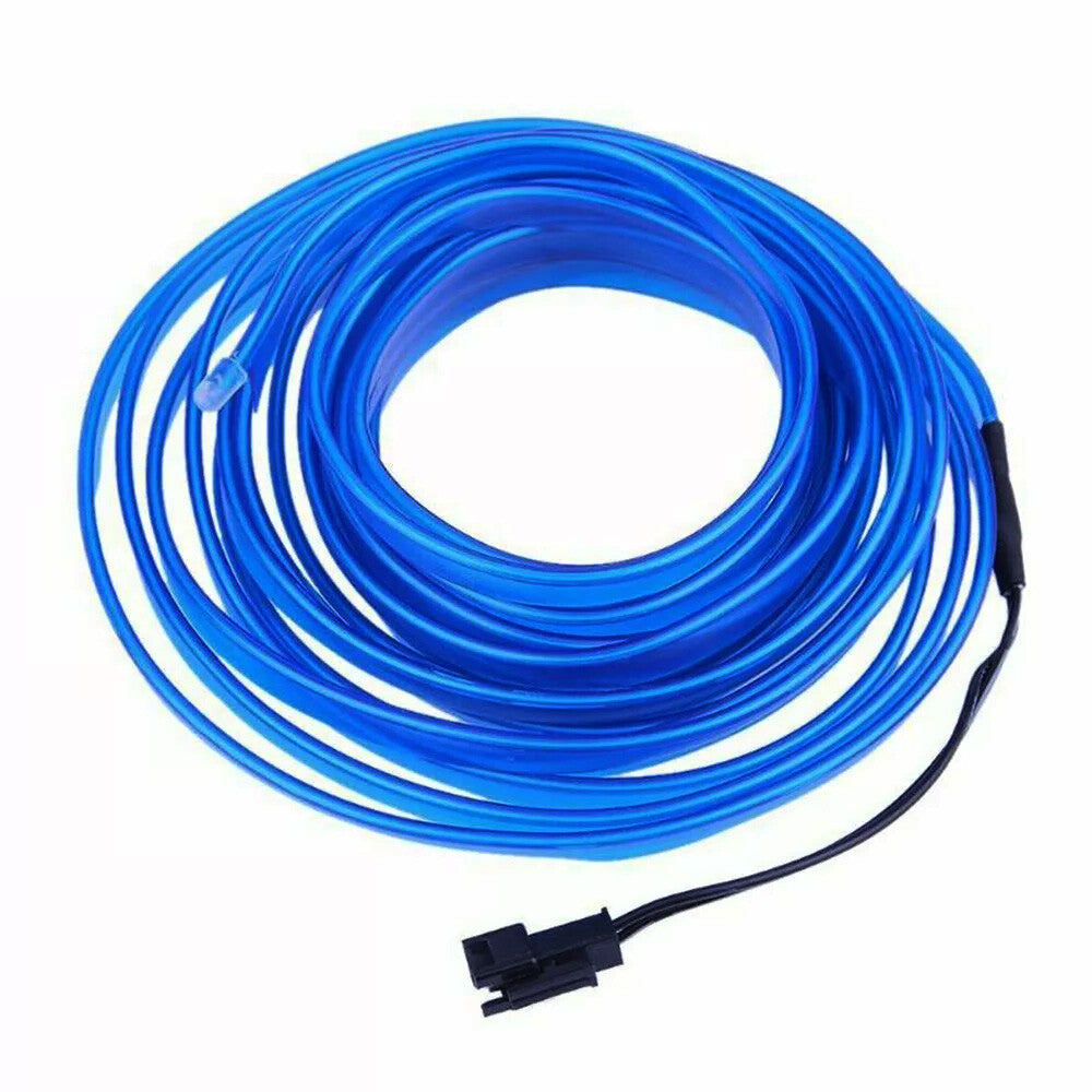 2m Blue LED Car Interior Decorative Atmosphere Wire Strip Light Accessories