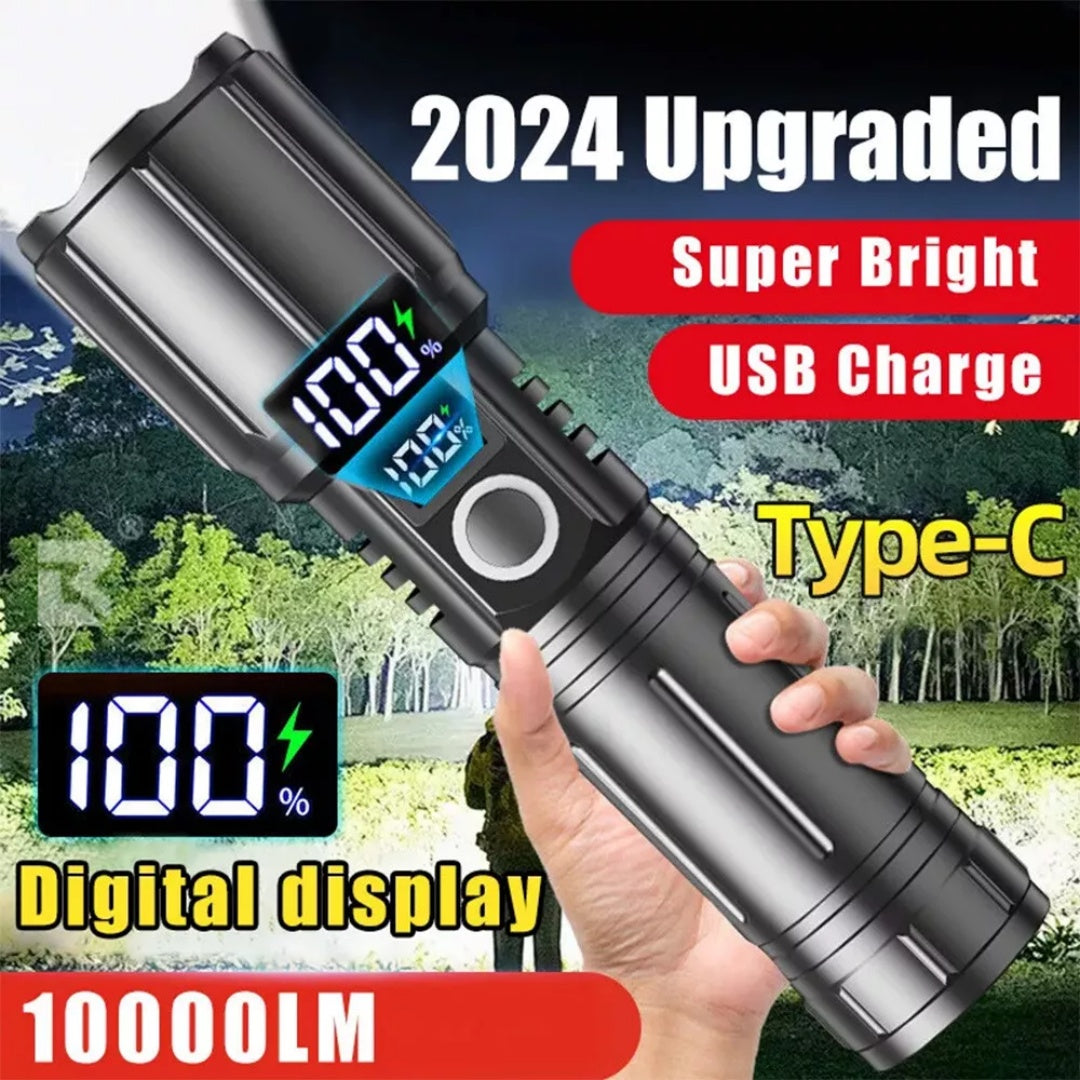 9900000LM Rechargeable LED Flashlight Super Bright Torch Tactical Lamp 26650