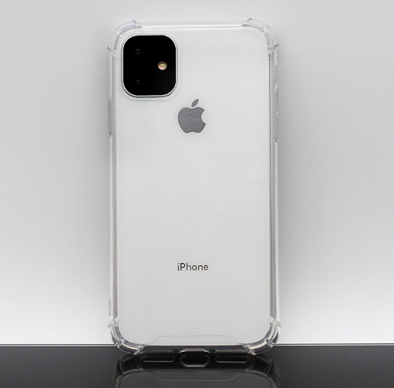 For Silicone Case 12 11 Pro X XR XS MAX 8 7 6 Liquid Rubber Cover--Transparent