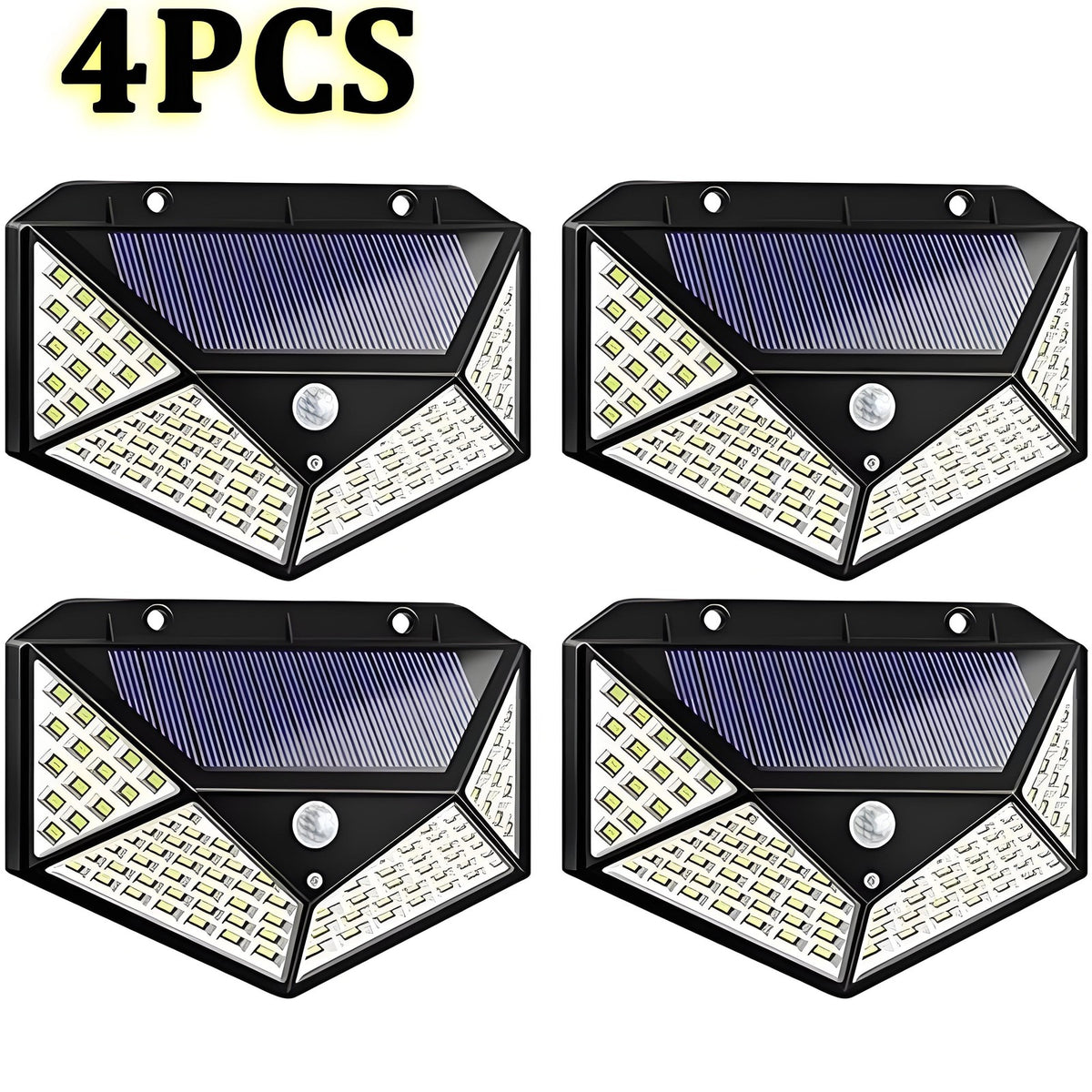 Solar Power PIR Motion Sensor Wall Lights 10 0 LED Outdoor Garden Security Lamp
