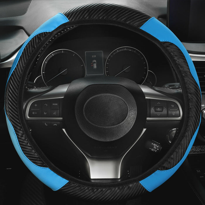 Auto Car Steering Wheel Cover Skidproof Leather Steering Wheel Case For 38cm 15