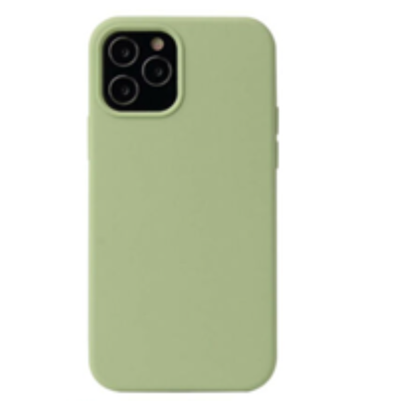 For Silicone Case 12 11 Pro X XR XS MAX 8 7 6 Liquid Rubber Cover--Mint Green