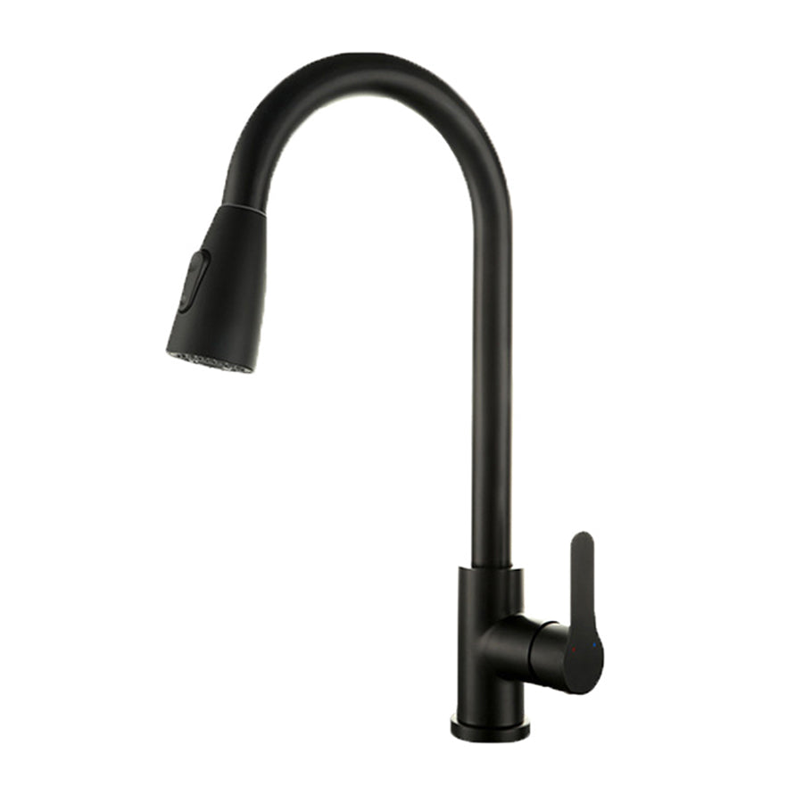 Black --Kitchen Tap, 2 Modes 360 Swivel Spout Kitchen Sink Mixer Tap, Single Han