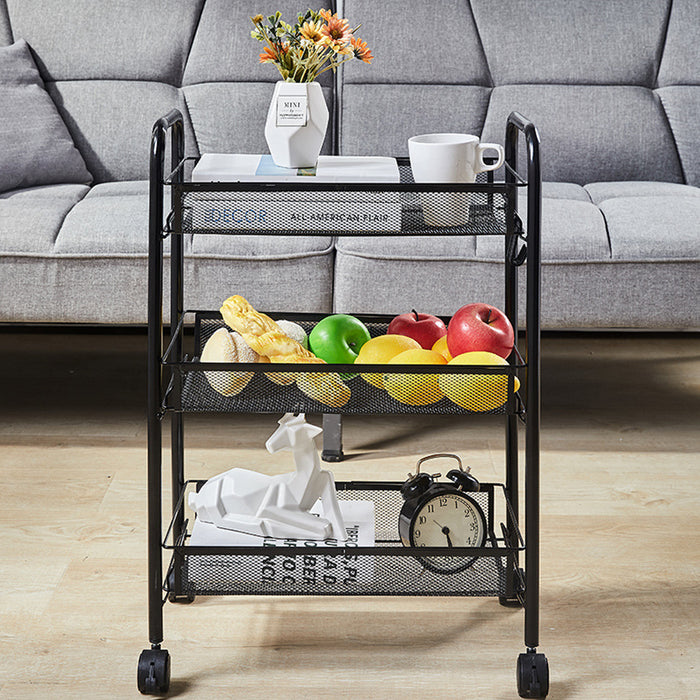 UK NEW 3 Tier Storage Trolley Cart On Wheels Kitchen Bathroom Laundry Narrow Spa